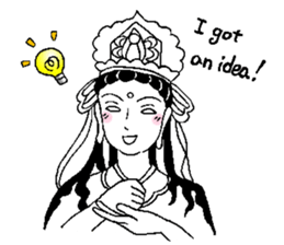 Beautiful celestial maiden 2 sticker #9416434