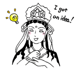 Beautiful celestial maiden 2 sticker #9416434