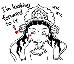 Beautiful celestial maiden 2 sticker #9416435