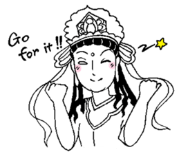 Beautiful celestial maiden 2 sticker #9416436