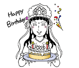 Beautiful celestial maiden 2 sticker #9416439