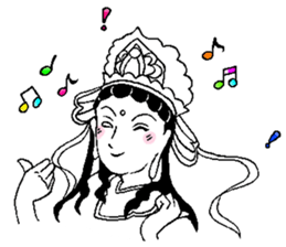 Beautiful celestial maiden 2 sticker #9416441