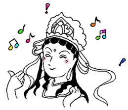 Beautiful celestial maiden 2 sticker #9416441