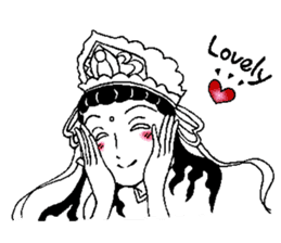 Beautiful celestial maiden 2 sticker #9416442