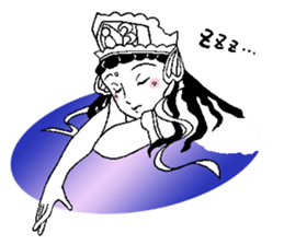 Beautiful celestial maiden 2 sticker #9416447