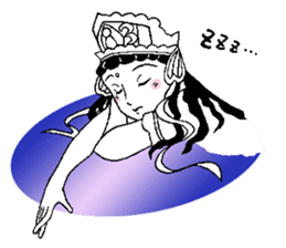 Beautiful celestial maiden 2 sticker #9416447