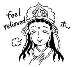 Beautiful celestial maiden 2 sticker #9416449