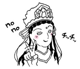 Beautiful celestial maiden 2 sticker #9416450