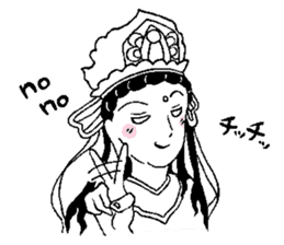 Beautiful celestial maiden 2 sticker #9416450