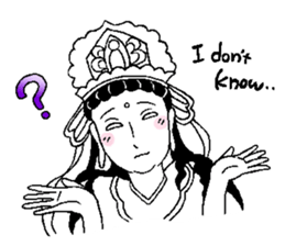 Beautiful celestial maiden 2 sticker #9416452