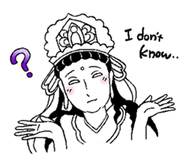 Beautiful celestial maiden 2 sticker #9416452