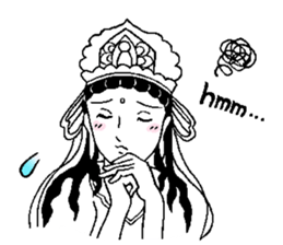 Beautiful celestial maiden 2 sticker #9416453