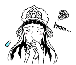 Beautiful celestial maiden 2 sticker #9416453