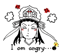 Beautiful celestial maiden 2 sticker #9416458