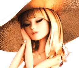 The Beautiful Woman with the big hat sticker #9417029