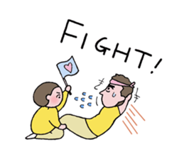 close or warm couple sticker #9417160