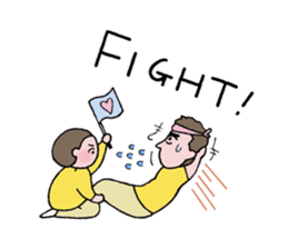 close or warm couple sticker #9417160