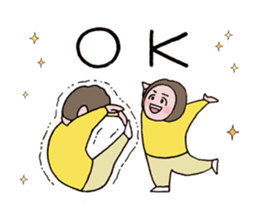 close or warm couple sticker #9417161