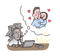 close or warm couple sticker #9417180