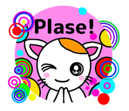 Mi of Cat ver.English sticker #9417390