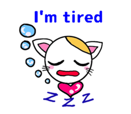 Mi of Cat ver.English sticker #9417413