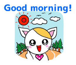 Mi of Cat ver.English sticker #9417417