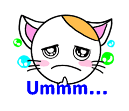 Mi of Cat ver.English sticker #9417418