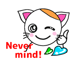 Mi of Cat ver.English sticker #9417419