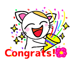 Mi of Cat ver.English sticker #9417423