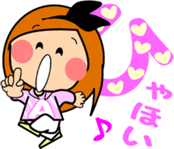 Along with the friendly girls-2 sticker #9417904