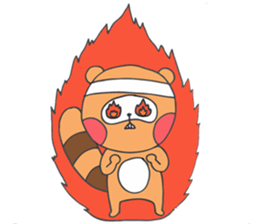 Raccoon dog sometimes Hip head dog sticker #9418260