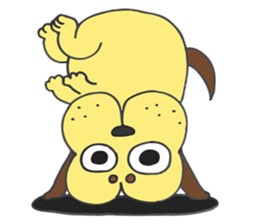 Raccoon dog sometimes Hip head dog sticker #9418261