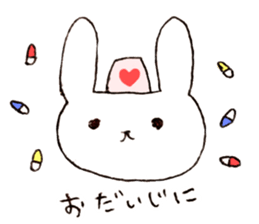 Faintness Rabbits2 sticker #9418453