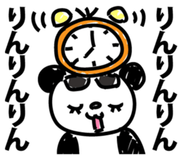 Frightening panda sticker #9418541