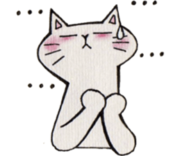 Gray lazy cat sticker #9418552