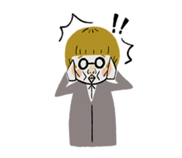 Nose & Glasses sticker #9419433