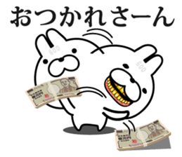 Rich rabbit ! sticker #9419756