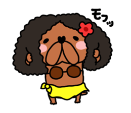 Bull Tan 2   tahitian dance sticker #9419887