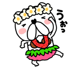 Bull Tan 2   tahitian dance sticker #9419896