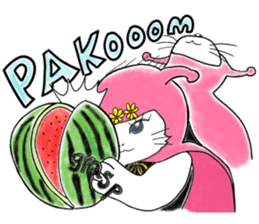 A fighting cat sticker #9419954