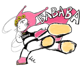 A fighting cat sticker #9419962