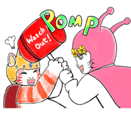 A fighting cat sticker #9419966