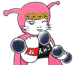 A fighting cat sticker #9419968