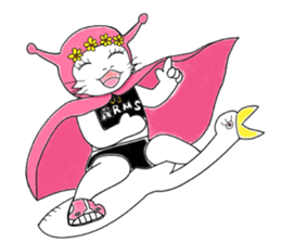 A fighting cat sticker #9419970