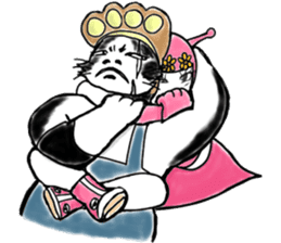 A fighting cat sticker #9419978