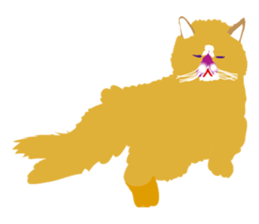 the world of a cat sticker #9420932