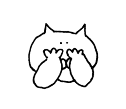 The cat which I drew 8 sticker #9421348