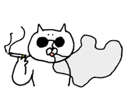 The cat which I drew 8 sticker #9421357
