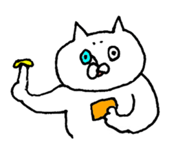 The cat which I drew 8 sticker #9421360