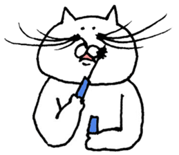 The cat which I drew 8 sticker #9421368